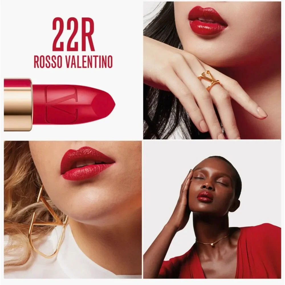 Rosso Valentino Couture Lipstick Set 100R, 22R, 107A & Clutch New in Box